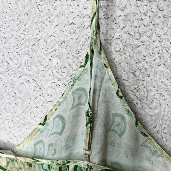 Never Fully Dressed Green Marble Print Cami Top Women's Size 18 - Picture 10 of 12